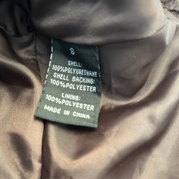 Baccini faux leather jacket brown - Picture 8 of 10